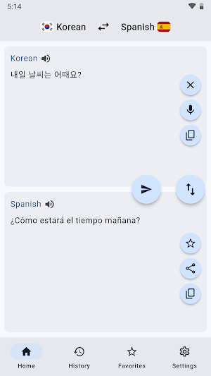Korean Spanish Translator Screenshot 0