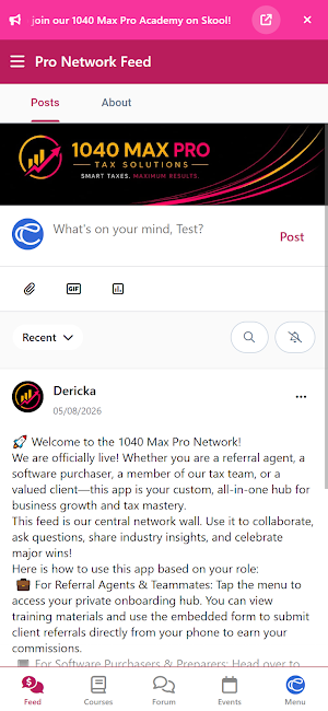 1040 Max Pro Mobile Screenshot 0