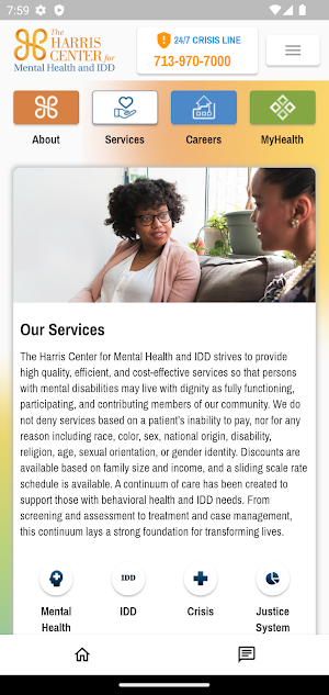The Harris Center Screenshot 2