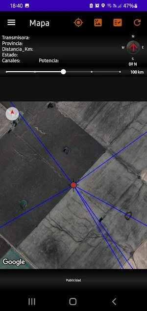 Orientador Antenas TDA Screenshot 3
