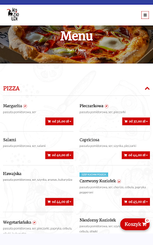 Pizzeria Koziołek Screenshot 2