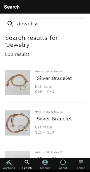Affordable Creations Live Bidding Screenshot 1