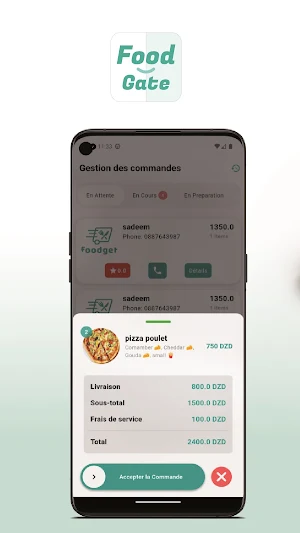 Gate Food Partenaire Screenshot 0