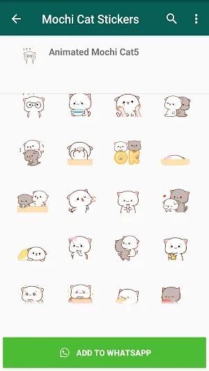 Mochi Cat Animated Stickers Screenshot 1