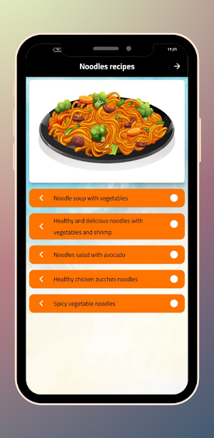 Noodles recipes Screenshot 0
