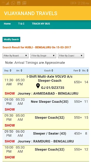 VRL TRAVELS - Official App Screenshot 1
