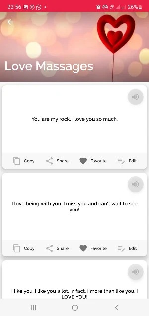Romantic Love Messages Screenshot 3