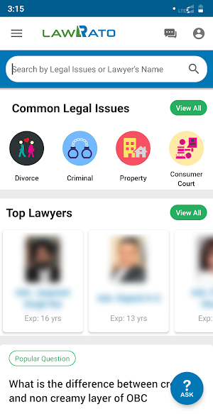 LawRato - Find Your Lawyer Screenshot 0