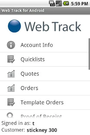 Web Track Screenshot 1