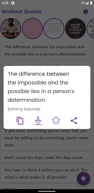 Workout Quotes and Sayings Screenshot 3