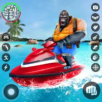 Gorilla Rope Hero Thief City