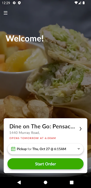Dine on The Go - Pensacola Screenshot 1