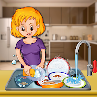 Kitchen Cleaning  Dish Washing