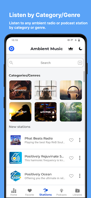 Ambient Music & Lounge Radio Screenshot 1