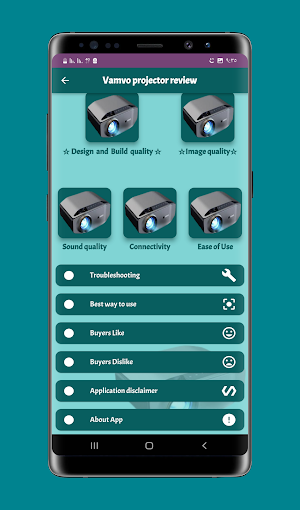 Vamvo projector review Screenshot 1
