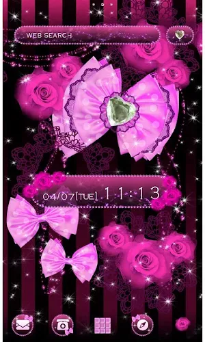 Ribbon wallpaper-Lady in Pink- Screenshot 0