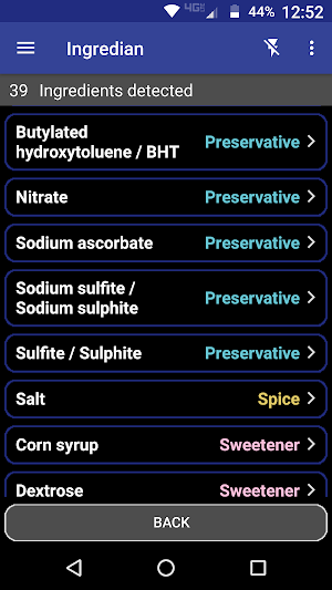 Ingredian: Scan Food Labels Screenshot 1