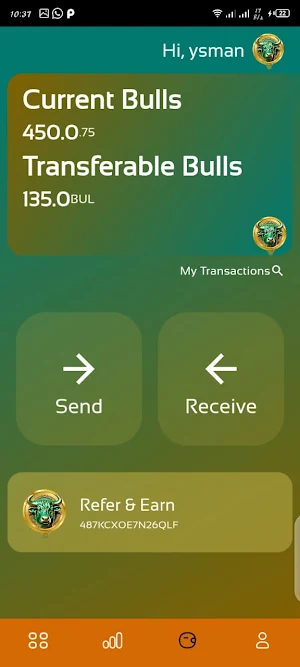 Bull AI Network Screenshot 2