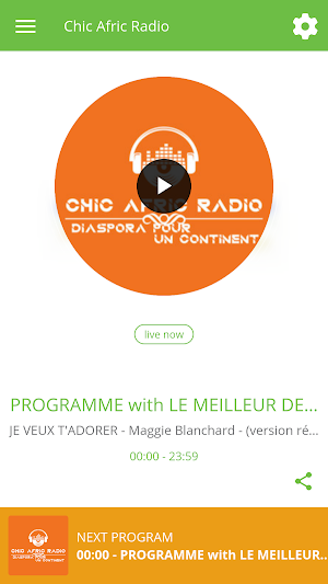 Chic Afric Radio Screenshot 0