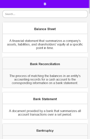 Accounting Dictionary Screenshot 2