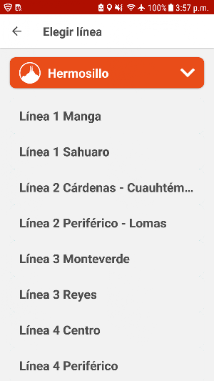 UNE Transporte Sonora Screenshot 2