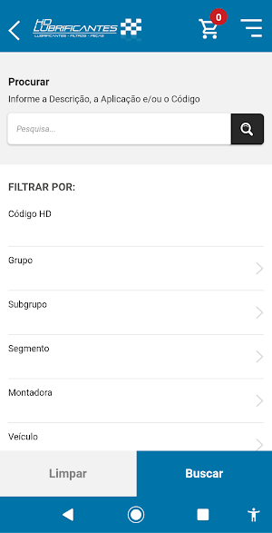 HD Lubrificantes Screenshot 1