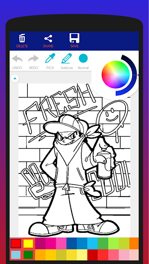 Adult Street Art Coloring Book Screenshot 0