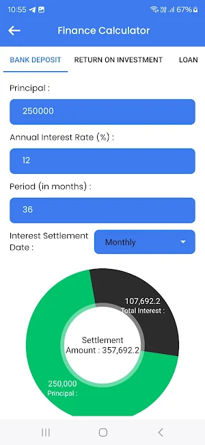 LoanCash - EMI Loan Calculator Screenshot 3