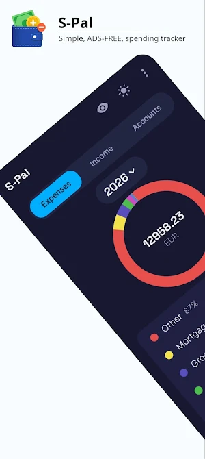S-Pal - free expense tracker Screenshot 0