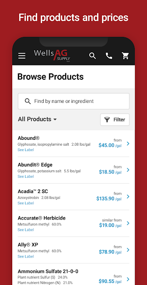 Wells Ag Supply Screenshot 2
