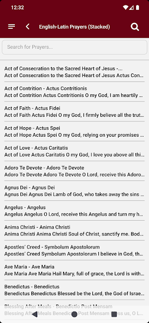 Latin-English Prayers Screenshot 3