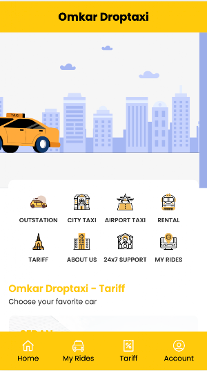 OMKAR - ONE WAY TAXI BOOKING Screenshot 0