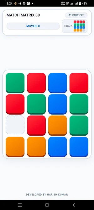 Color Slide 3D: Match Matrix Screenshot 3