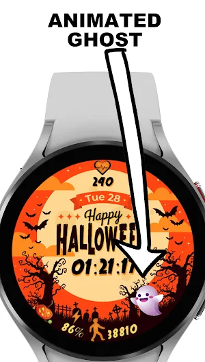 Halloween Moon Ghost Digital Screenshot 2