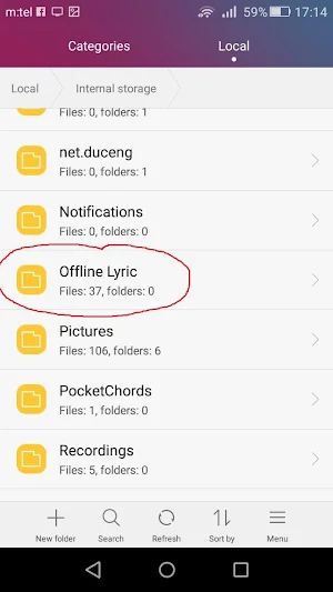 Offline Lyrics Screenshot 0