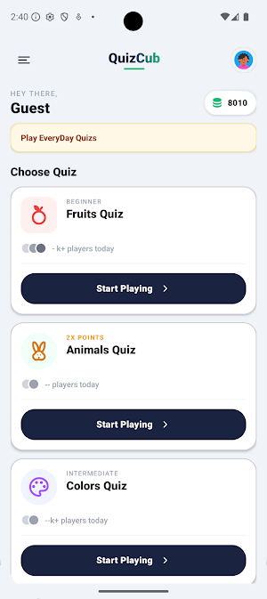 QuizCab: Fun Quizs & Trivia Screenshot 1