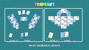 TriPeaks Solitaire Puzzle Game Screenshot 1