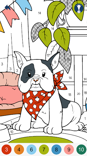 Color by Number - Animals Screenshot 2