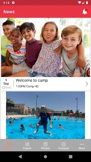 myCAMPapp Screenshot 1