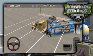 Big Army Trucks Parking 3D Screenshot 2