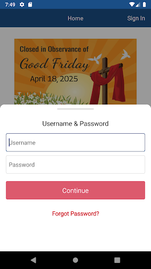 VCCEFCU Mobile Screenshot 1