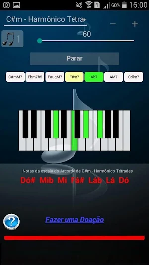 Campo Harmônico Piano Screenshot 1