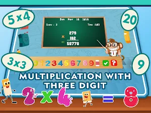 Math Multiplication Quiz 4th Grade Games Screenshot 3
