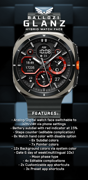 Ballozi GLANZ Watch Face Screenshot 0