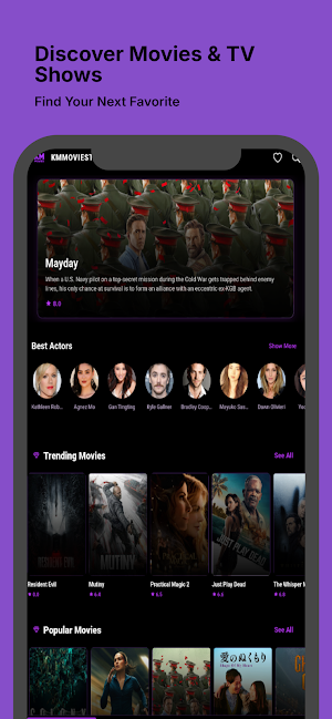 KM Movies: Movies & TV Shows Screenshot 1