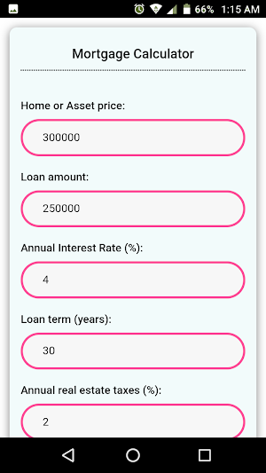 Mortgage Calculator Screenshot 0