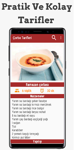 İnternetsiz Çorba Tarifleri Screenshot 2