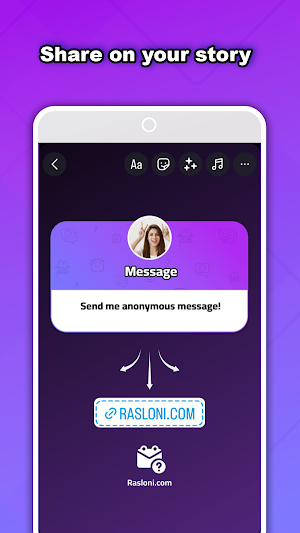Rasloni: Get Anonymous Message Screenshot 2