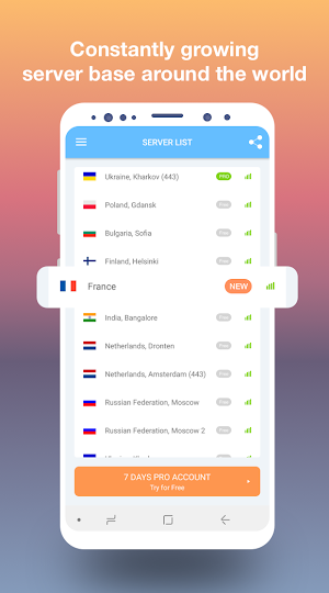 VPN India - get free Indian IP Screenshot 3