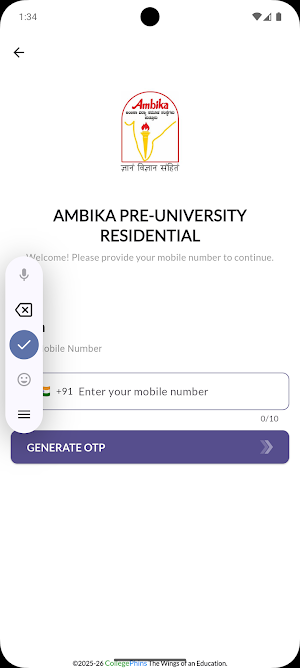 AMBIKA INSTITUTIONS STUDENT Screenshot 1
